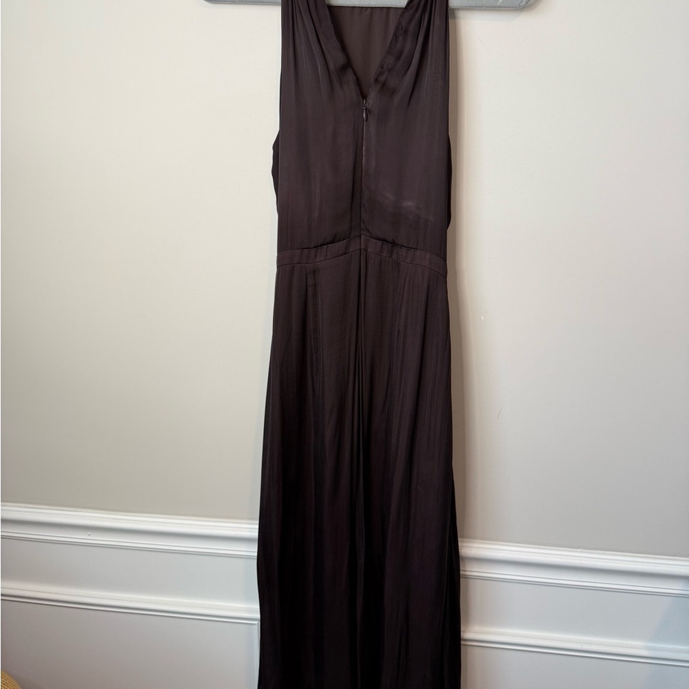Banana Republic brown satin dress size 0 - Picture 4 of 9